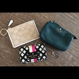 Group of small designer wallets